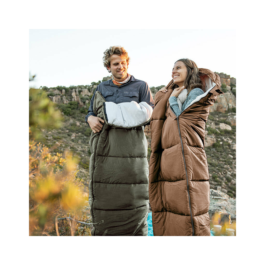 Спальний мішок Naturehike U350 NH20MSD07 Hollow Cotton Right Brown (6927595767221-R) - зображення 3