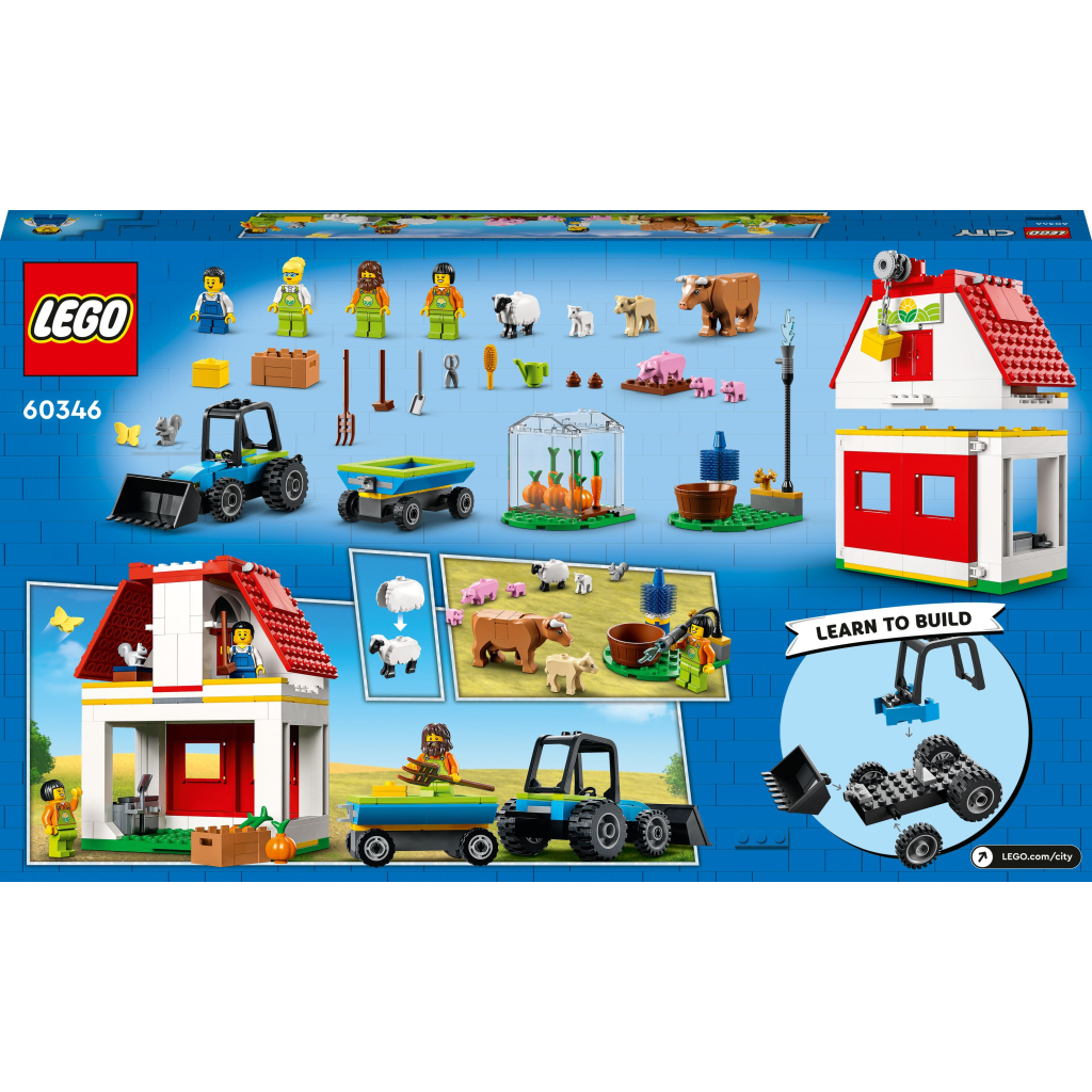 Конструктор LEGO City Farm Тварини на фермі та у хліві 230 деталей (60346) - зображення 10