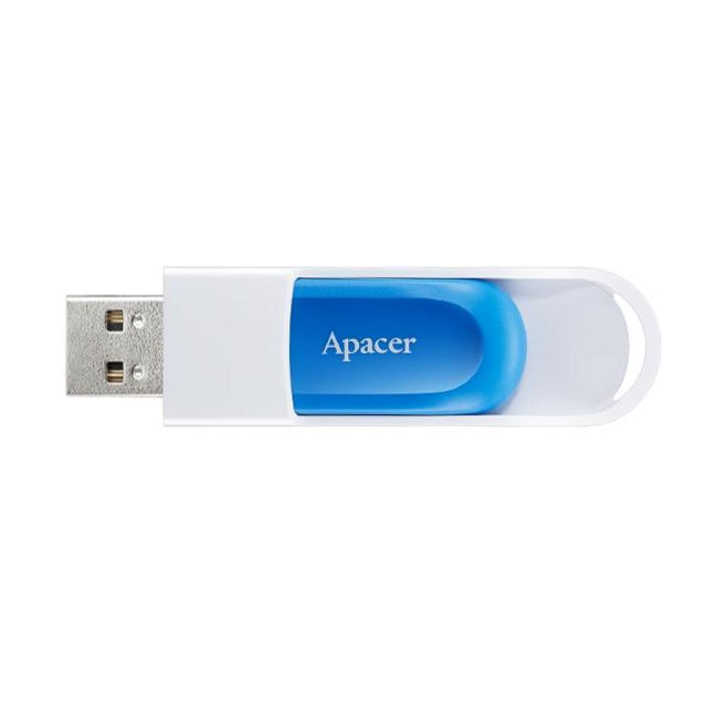 USB флеш накопичувач Apacer 64GB AH23A White USB 2.0 (AP64GAH23AW-1) - зображення 4