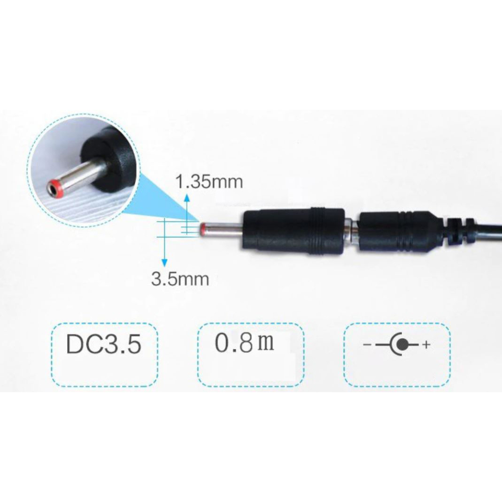 Кабель живлення USB to DC 3.5x1.35mm + 5.5x2.1mm 9V-12V Dynamode (KWS-912V) - picture 5