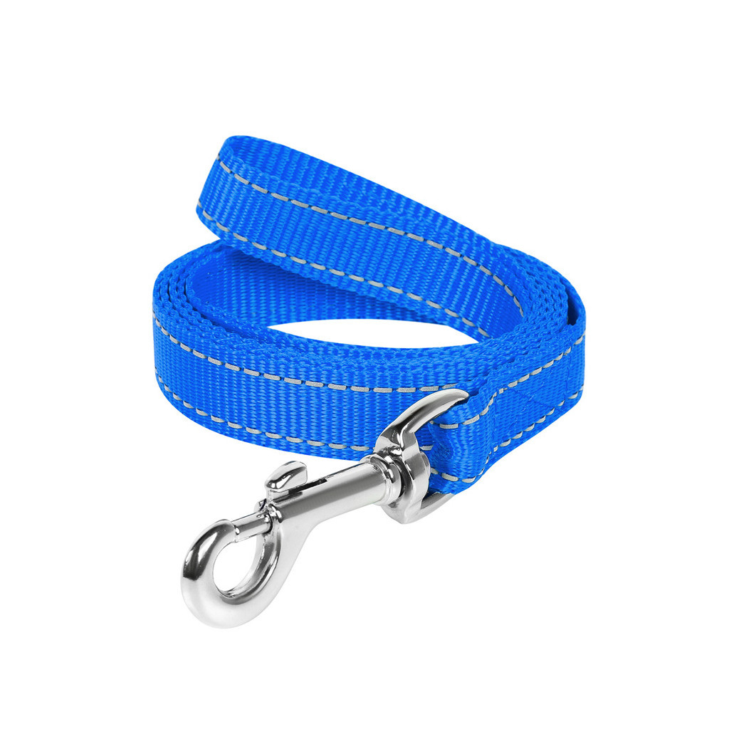 Повідець для собак Dog Extreme з нейлону Ш 25 мм Д 150 см блакитний (04672) - зображення 2