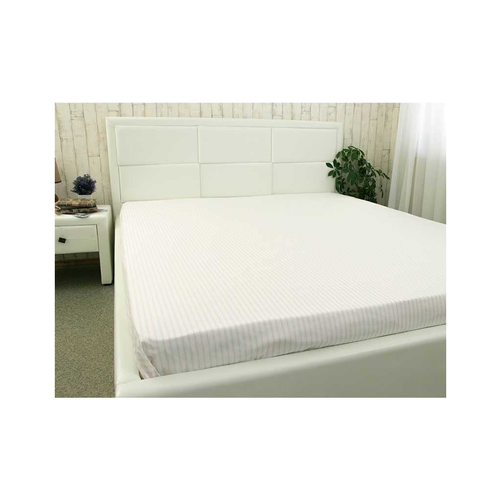 Простирадло Руно бязь Бежева смужка 143х215 см (71.114Б_Бежева смужка) - зображення 3