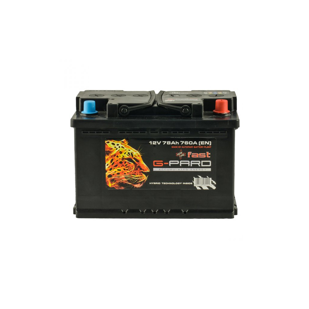 Акумулятор автомобільний G-Pard 78 Аh/12V Fast Euro (TRC078-F00) - зображення 1
