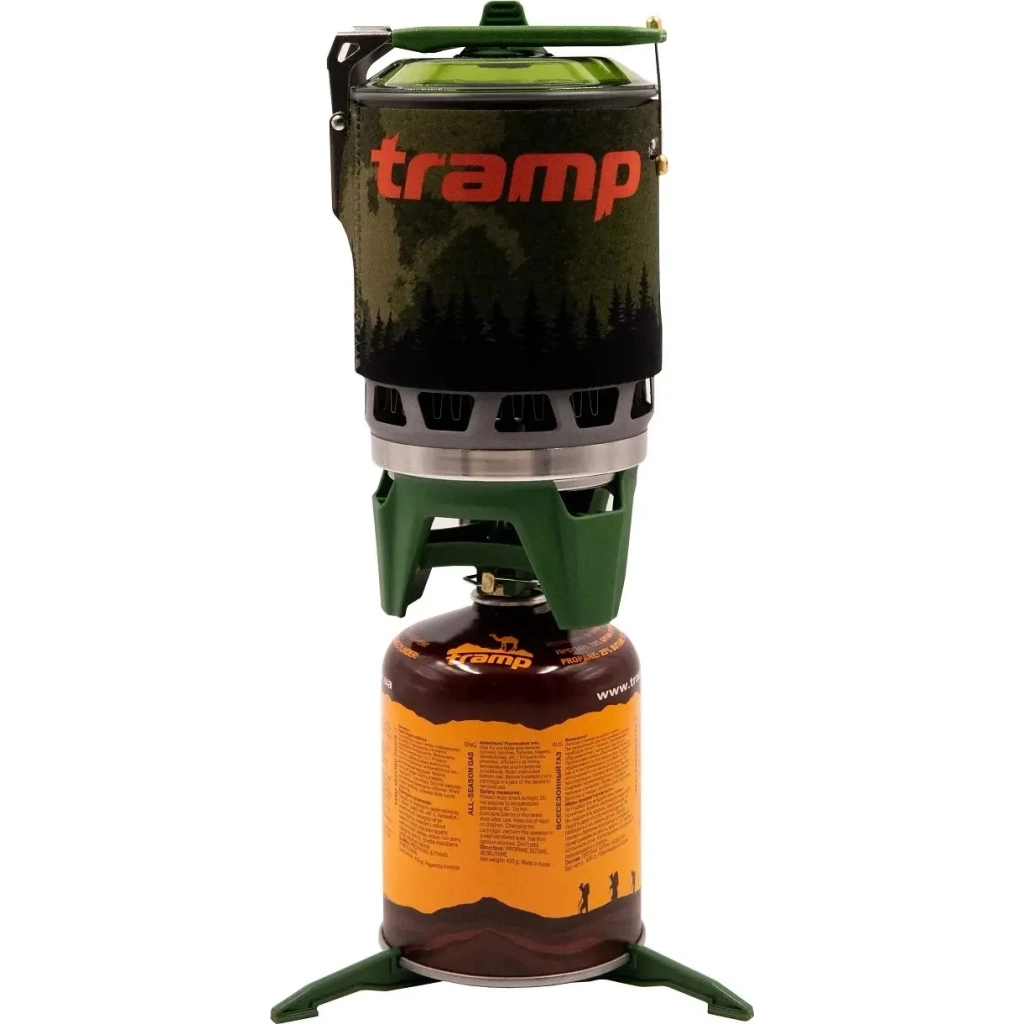 Пальник Tramp система для приготування їжі UTRG-115-olive + Картридж 230гр (UTRG-115-olive+UTRG-003) - зображення 1