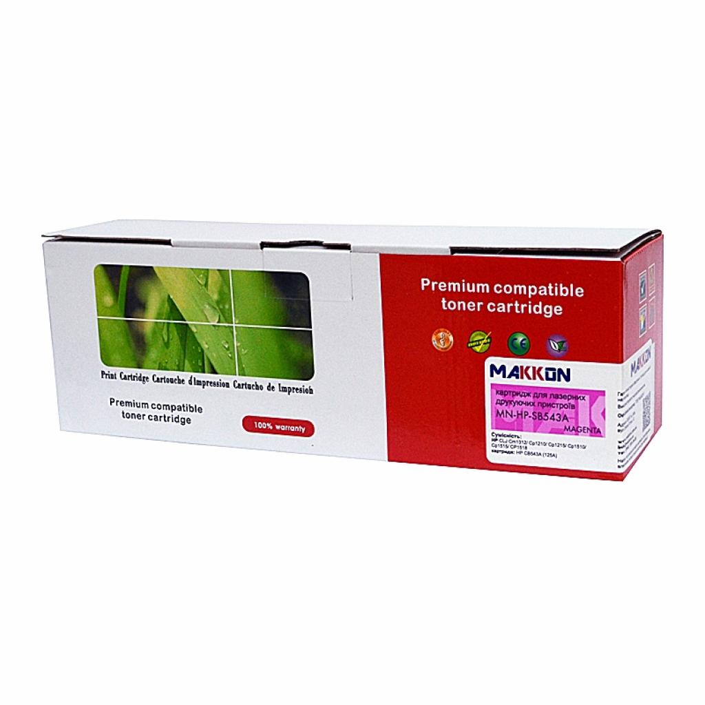 Картридж Makkon HP CLJ CB543A (125A) (SB543A) 1.4k magenta (MN-HP-SB543A) - изображение 1