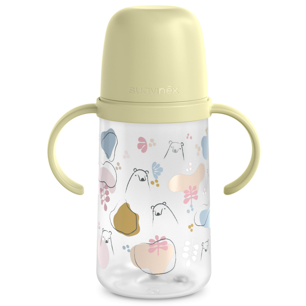 Поїльник-непроливайка Suavinex Bear family чашка з силіконовим носиком, 270 мл,+6 міс зелена (308679) - зображення 2