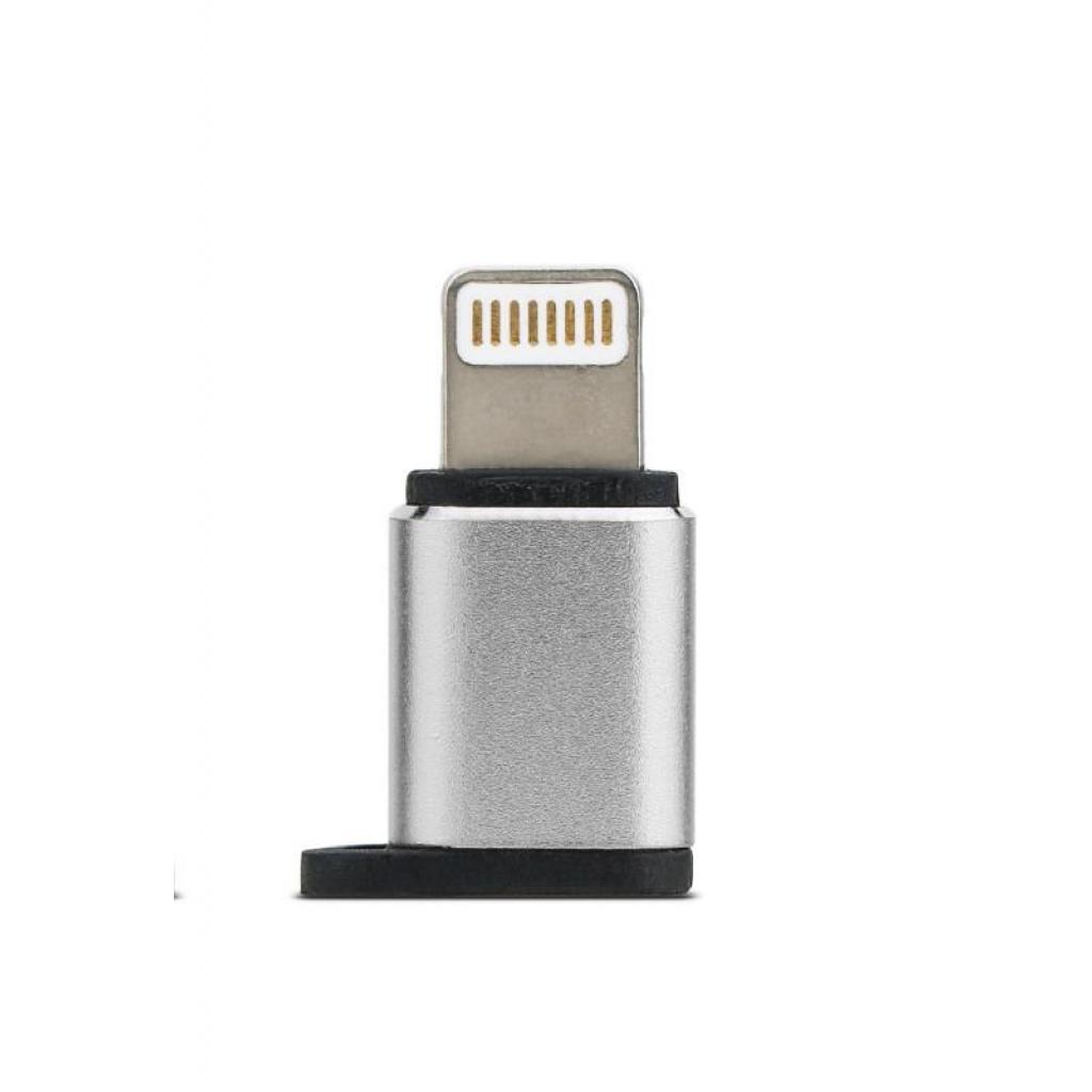 Перехідник Visual MicroUSB to Lightning, silver Remax (RA-USB2-SILVER) - зображення 1