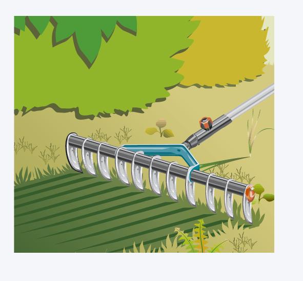 Граблі-аератор Gardena Combisystem 35 см фрезеруючі для газонів (03391-20.000.00) - изображение 3
