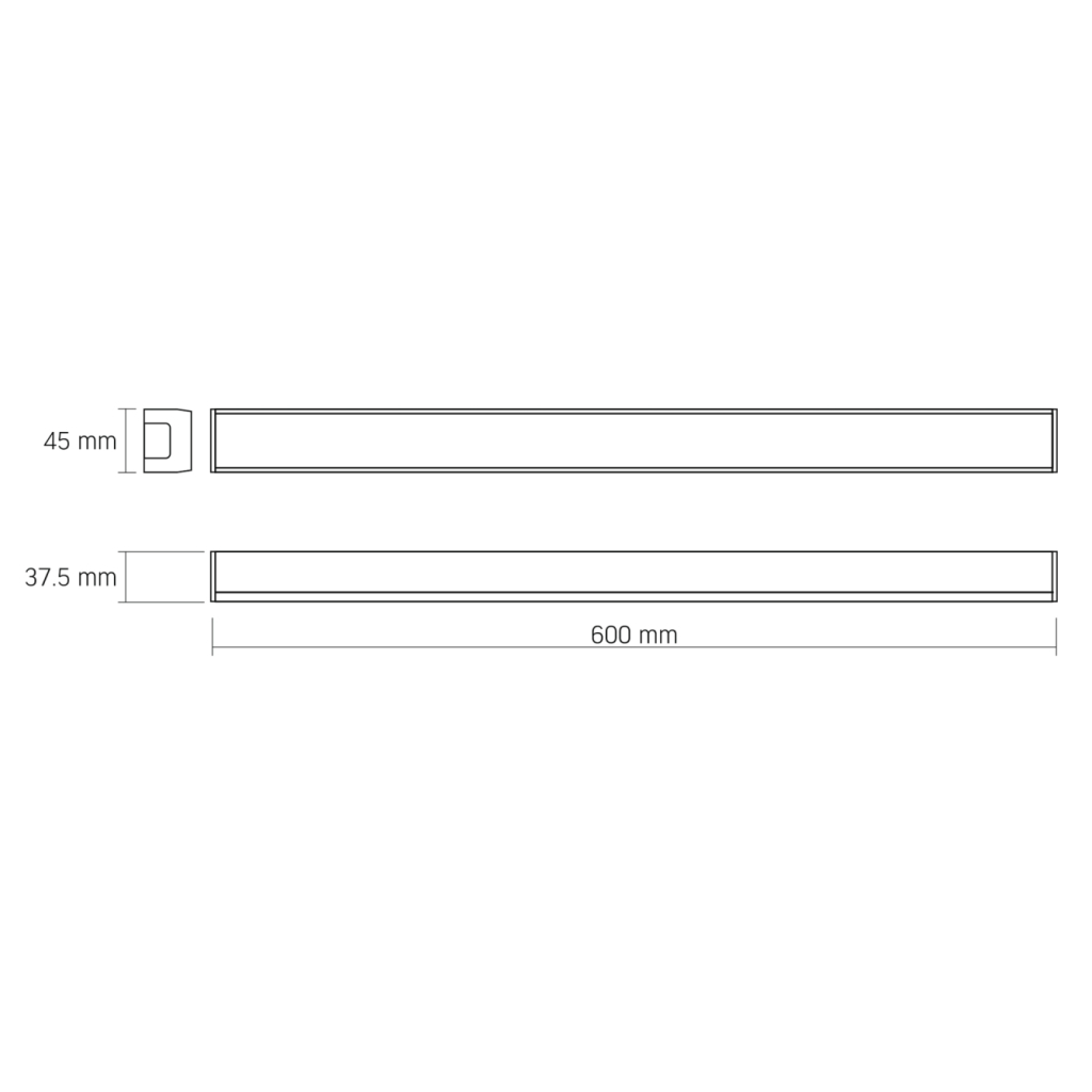 Світильник Videx LED BN03 30W 0.6М 5000K 220V (VL-BN03-30065B) - изображение 2