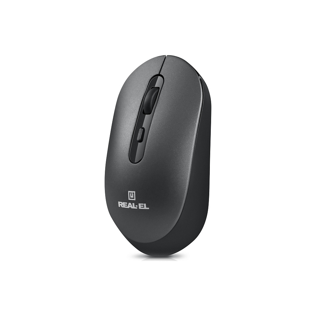 Мишка REAL-EL RM-470W Wireless/Bluetooth Dark Gray (EL123200049) - зображення 4