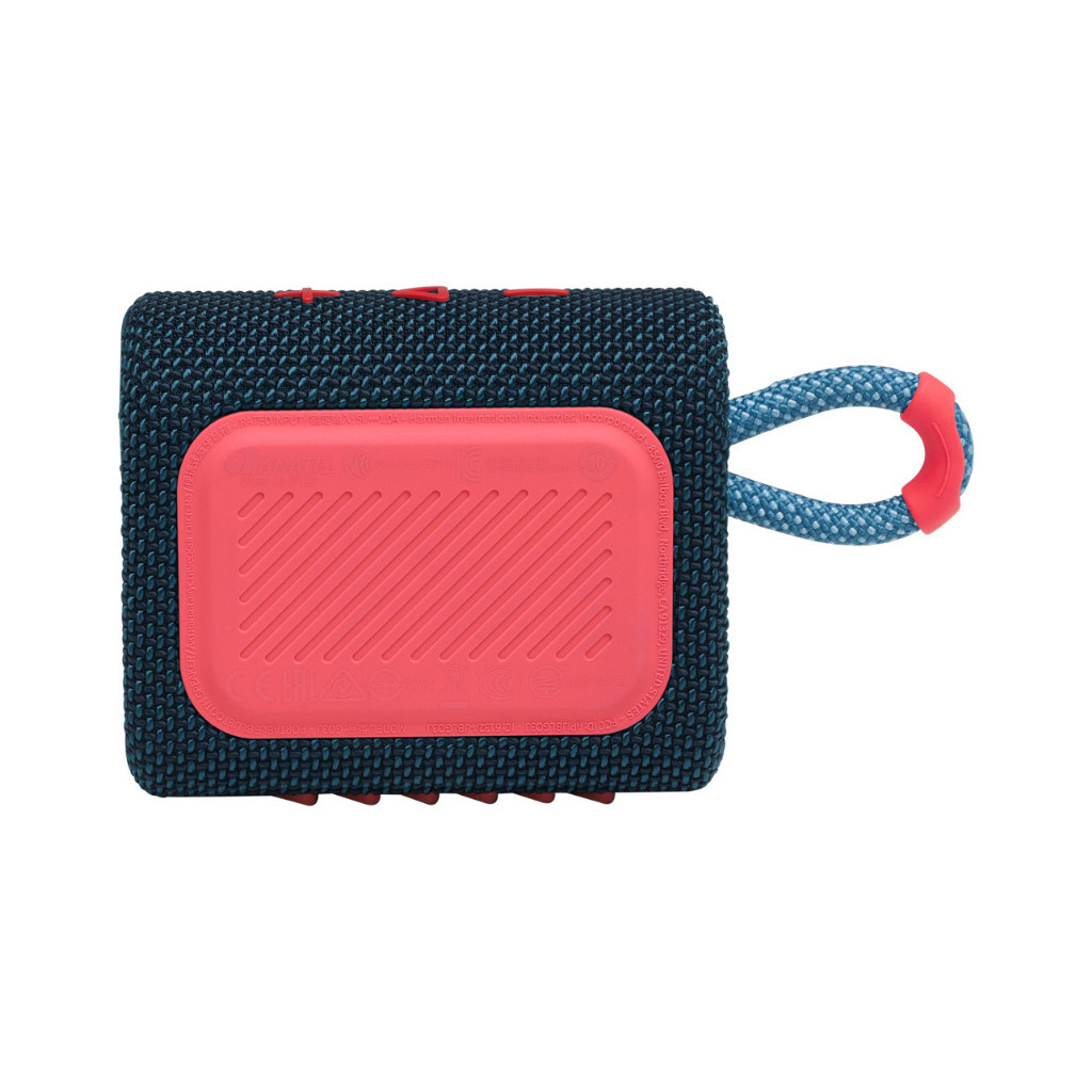 Акустична система JBL Go 3 Blue Coral (JBLGO3BLUP) - зображення 3