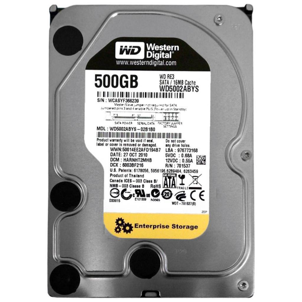 Жорсткий диск 3.5"  500Gb WD (# WD5002ABYS #) - зображення 1