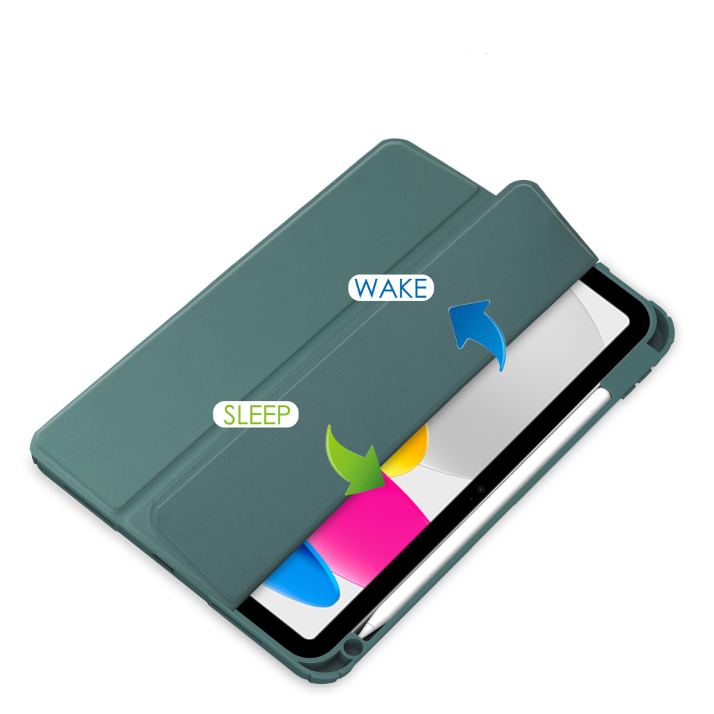 Чохол до планшета BeCover Soft Edge BeCover Apple iPad 10.9" 2022 Dark Green (709182) - зображення 6