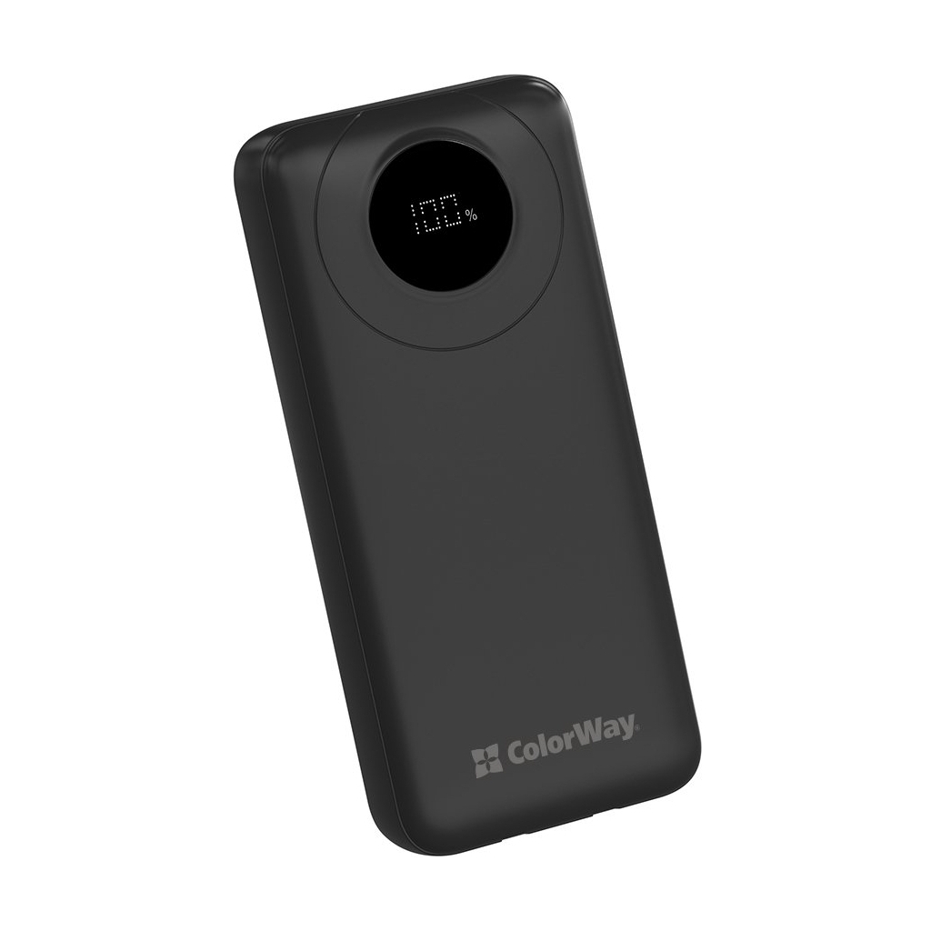 Батарея універсальна ColorWay 20 000 mAh EnergyPlus PD/18W, QC3.0/22.5W, Black (CW-PB200LPB4BK-PDD) - зображення 5