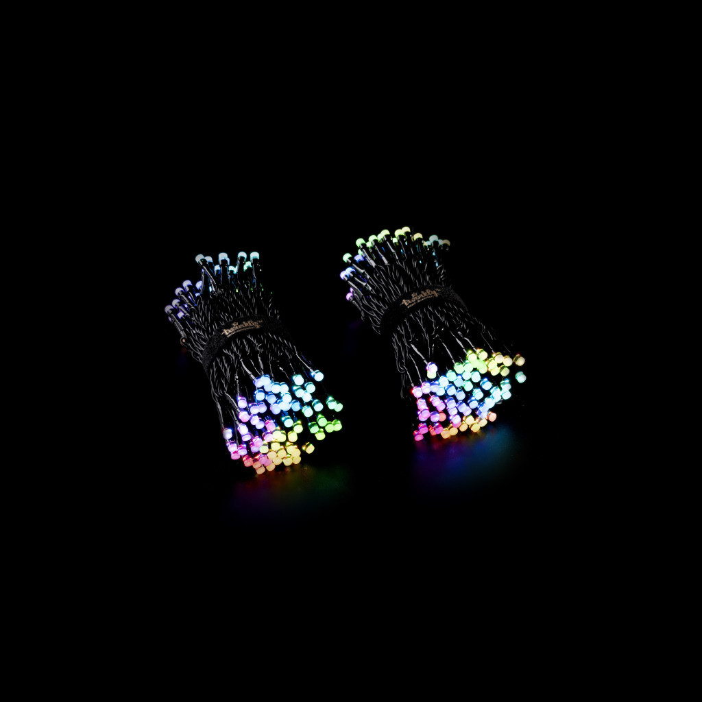 Гірлянда Twinkly Smart LED Strings RGBW 400, BT+WiFi, Gen II, IP44, кабель ч (TWS400SPP-BEU) - зображення 10