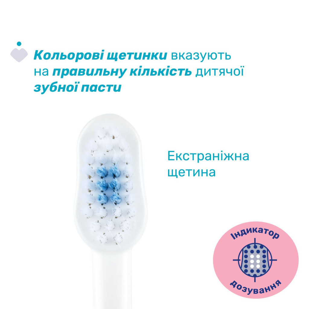 Дитяча зубна щітка Chicco на присосці, 3-6 років рожева (8058664174720) (12083.00) - изображение 2