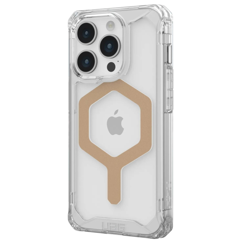 Чохол до мобільного телефона UAG Apple Iphone 15 Pro Plyo Magsafe, Ice/Gold (114286114381) - зображення 3