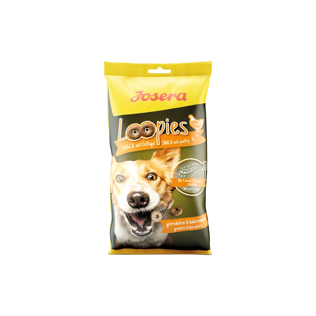Ласощі для собак Josera LOOPIES MIT LAMM 150 г (4032254746997) - зображення 1