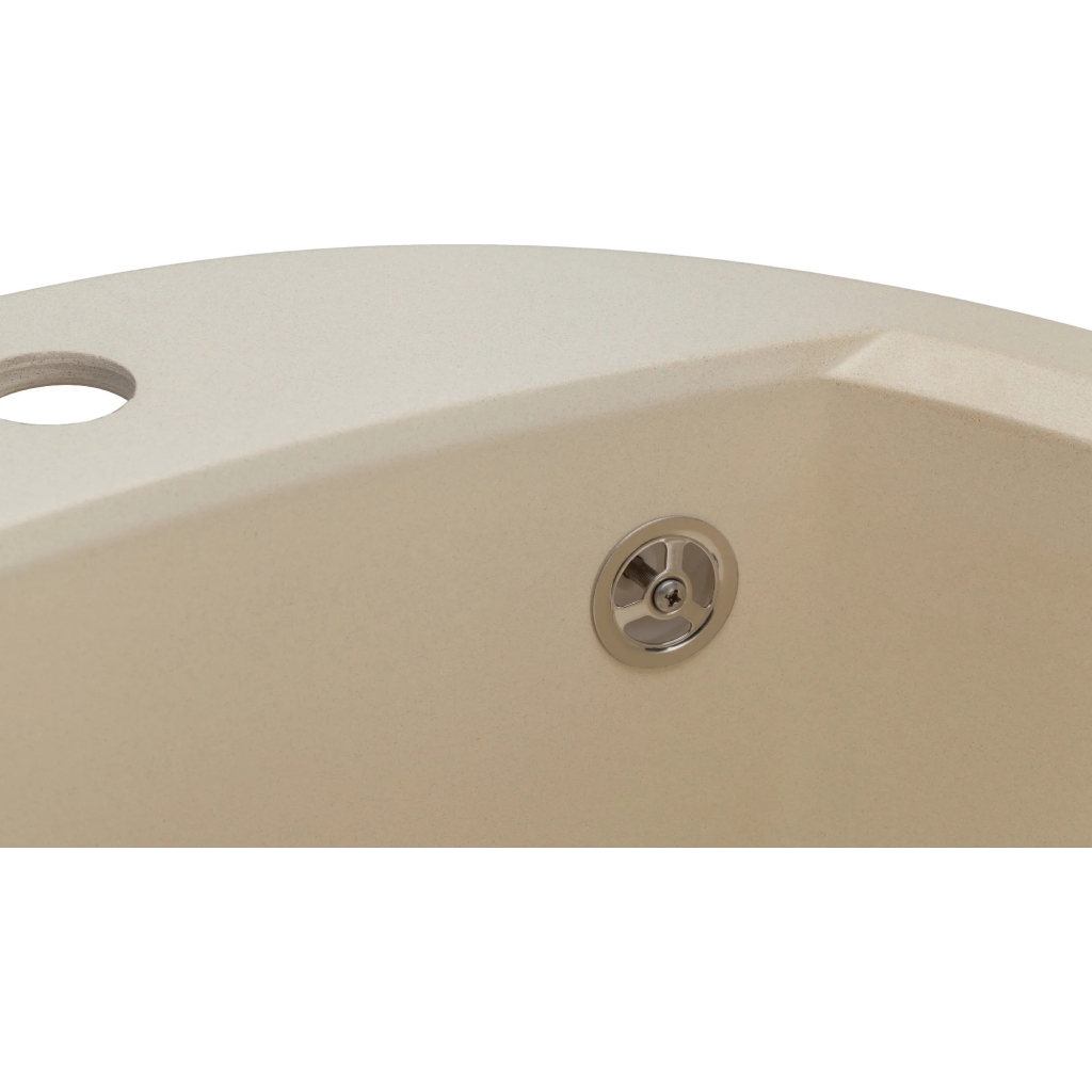 Мийка кухонна GRANADO RONDA ivory з сифоном (470*490mm.) (gr2204) - изображение 7