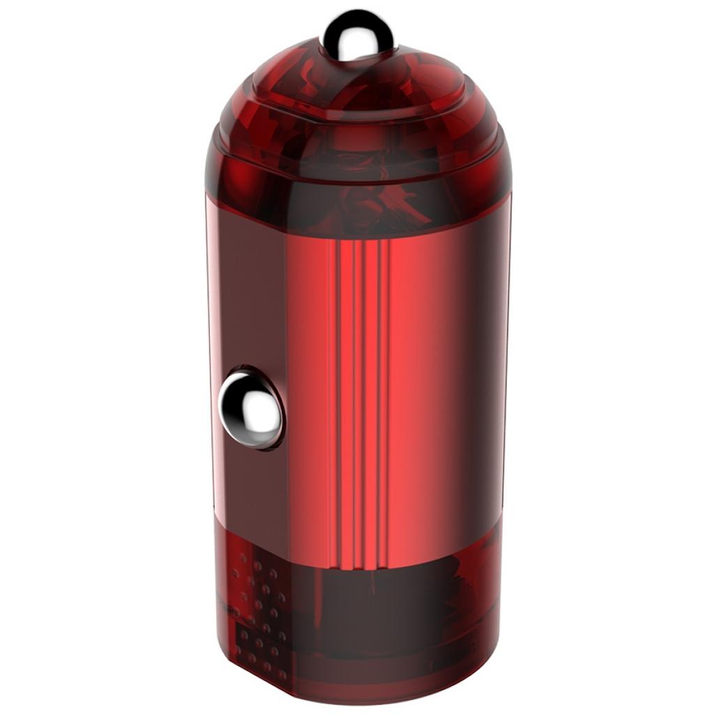 Зарядний пристрій ColorWay 1USB Quick Charge 3.0 (18W) red (CW-CHA012Q-RD) - зображення 2