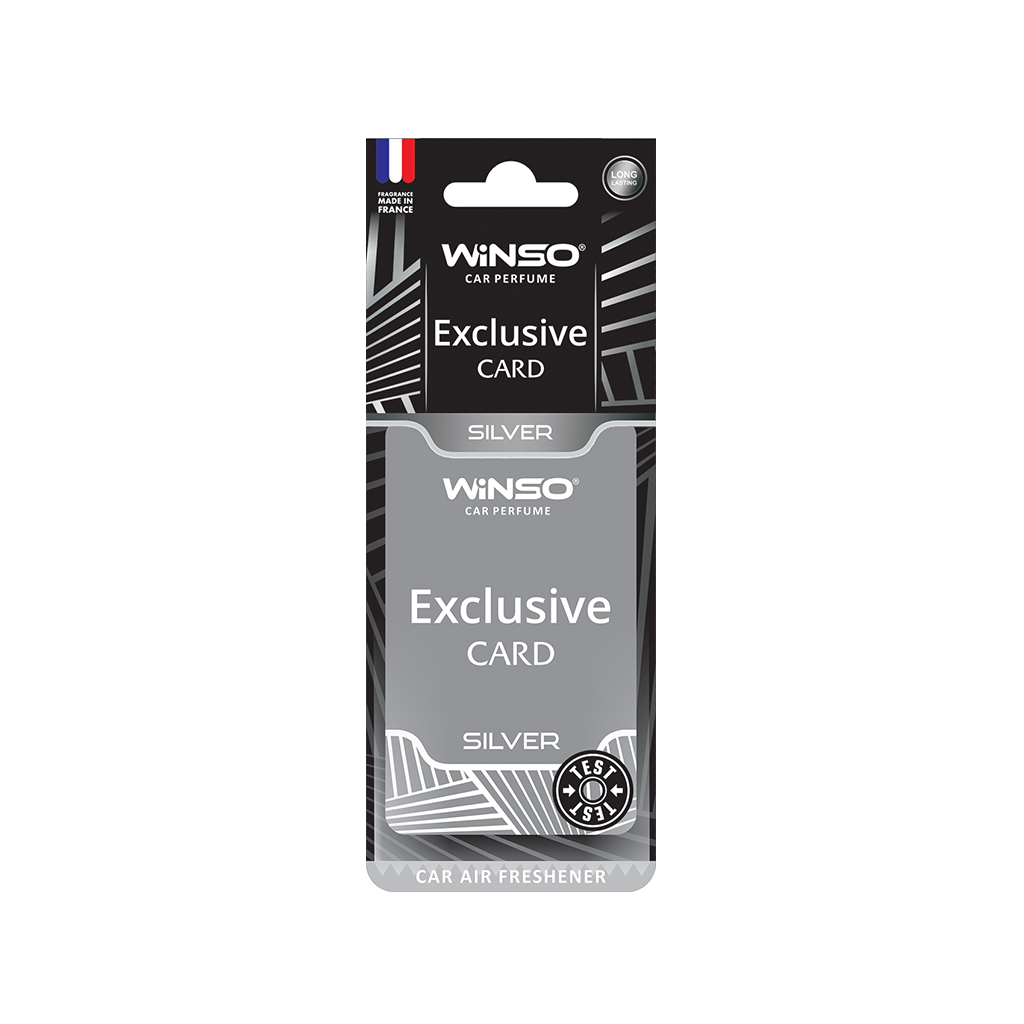 Ароматизатор для автомобіля WINSO Card Exclusive Silver (533170) - зображення 1