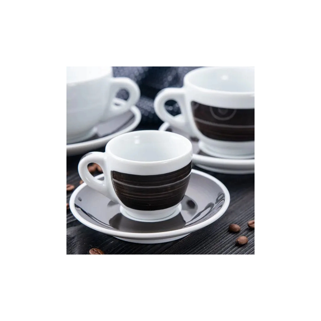 Чашка Ancap caffe latte 350 мл, серія Verona Millecolori Black (35139) - зображення 2