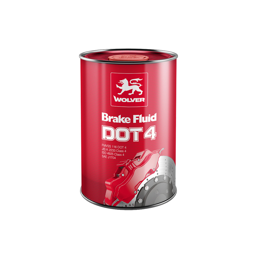 Гальмівна рідина Wolver DOT 4 1л - зображення 1