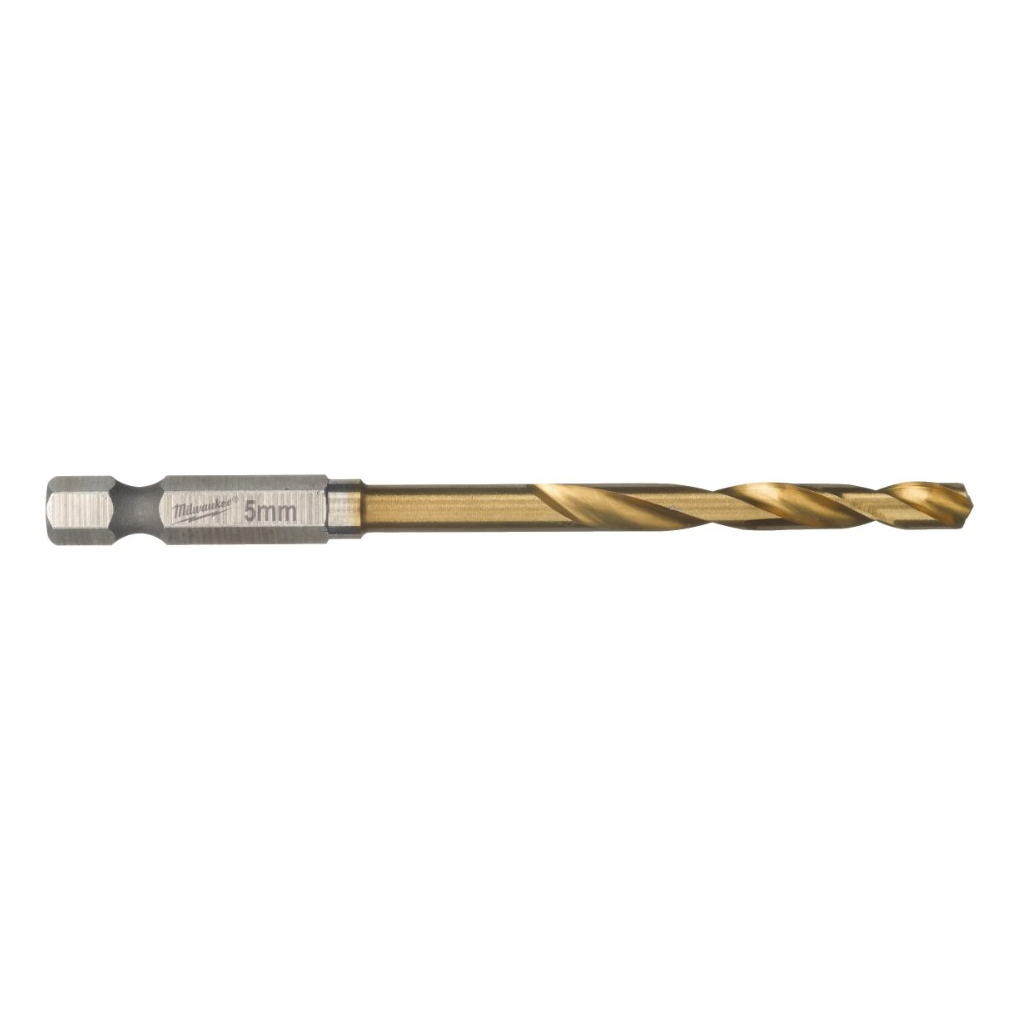Свердло Milwaukee по металу RedHEX HSS-G TiN, 5 мм (10шт) (4932478180) - зображення 1