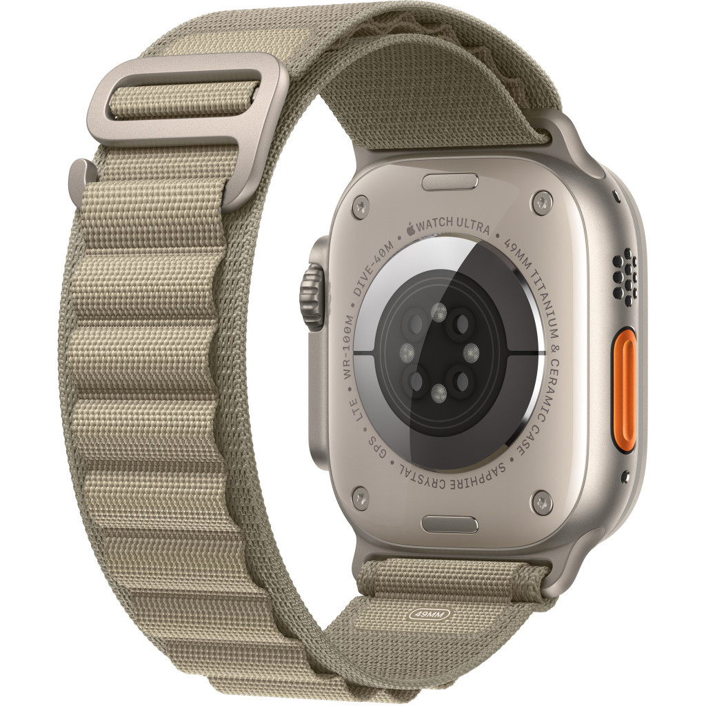 Ремінець до смарт-годинника Apple 49mm Olive Alpine Loop - Medium (MT5U3ZM/A) - зображення 5