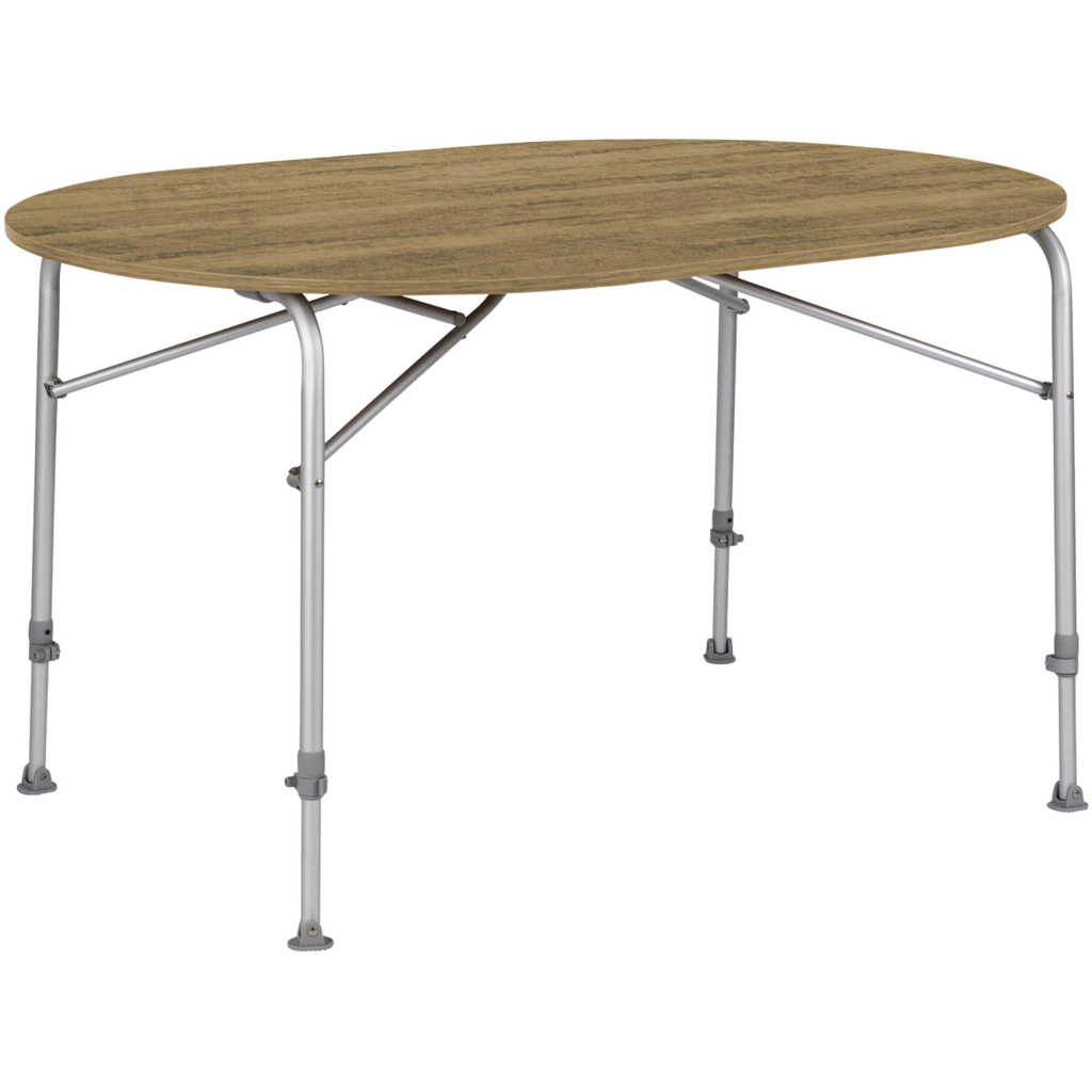 Туристичний стіл Bo-Camp Feather Овальний 130 x 90 cm Коричневий (1404466) - зображення 1