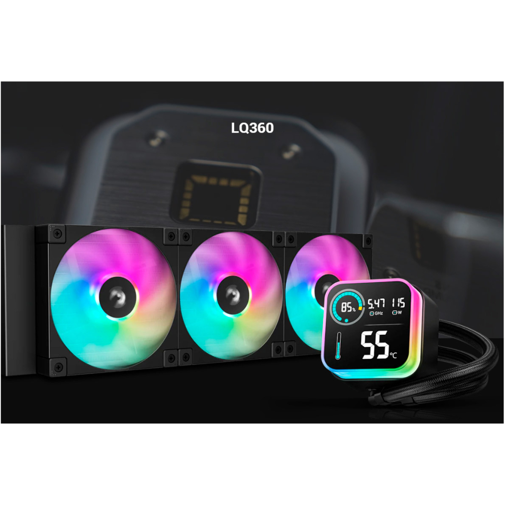 Система рідинного охолодження Deepcool LQ360 Black (R-LQ360-BKLSMW-G-1) - зображення 7
