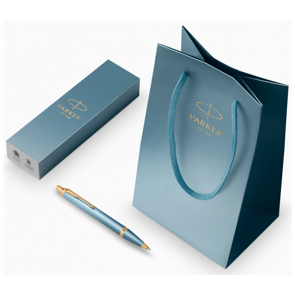 Ручка кулькова Parker IM 17 Rituals Turquoise Green GT BP + Пакет Parker Rituals (29 132) - зображення 5