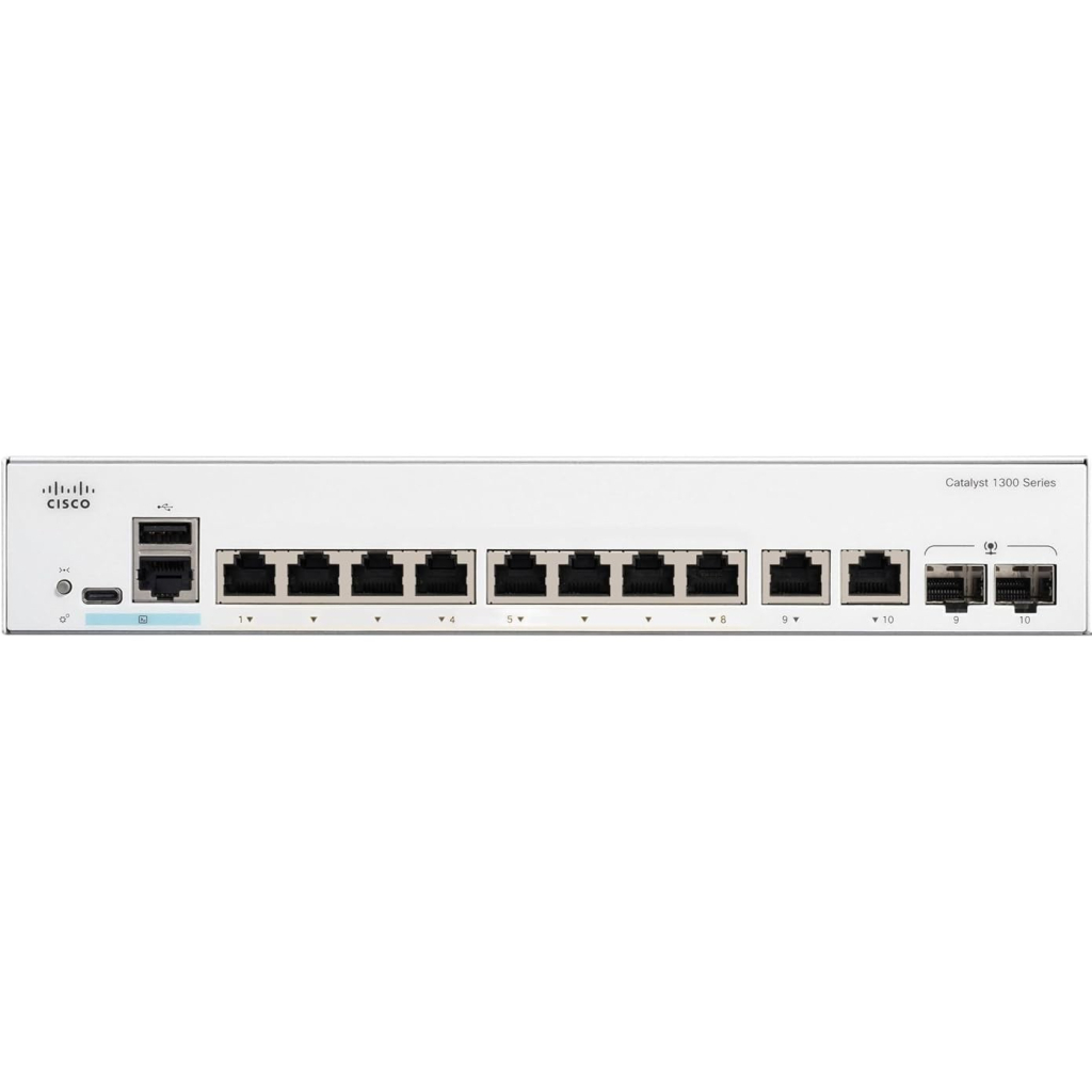 Комутатор мережевий Cisco C1300-8T-E-2G - зображення 2