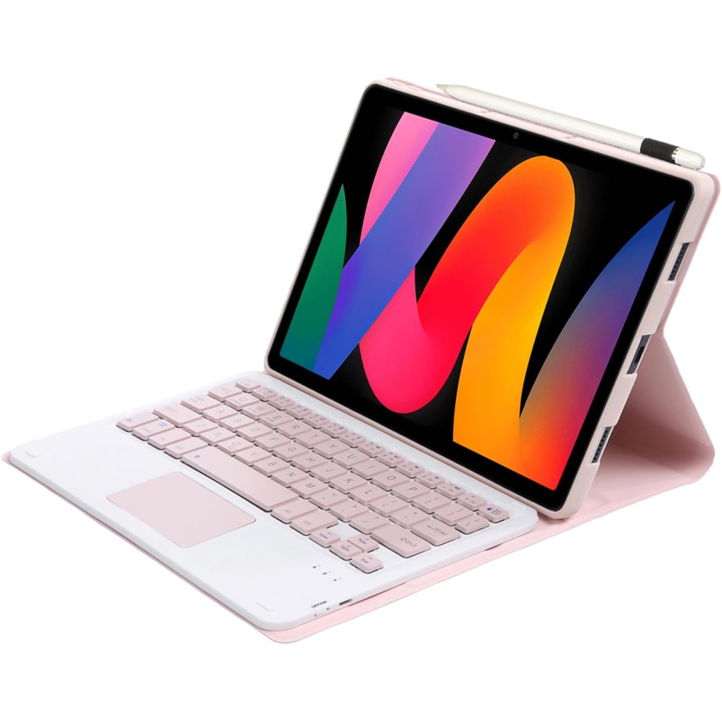 Чохол до планшета BeCover Keyboard+TouchPad Xiaomi Redmi Pad SE 11" Pink (712399) - зображення 4