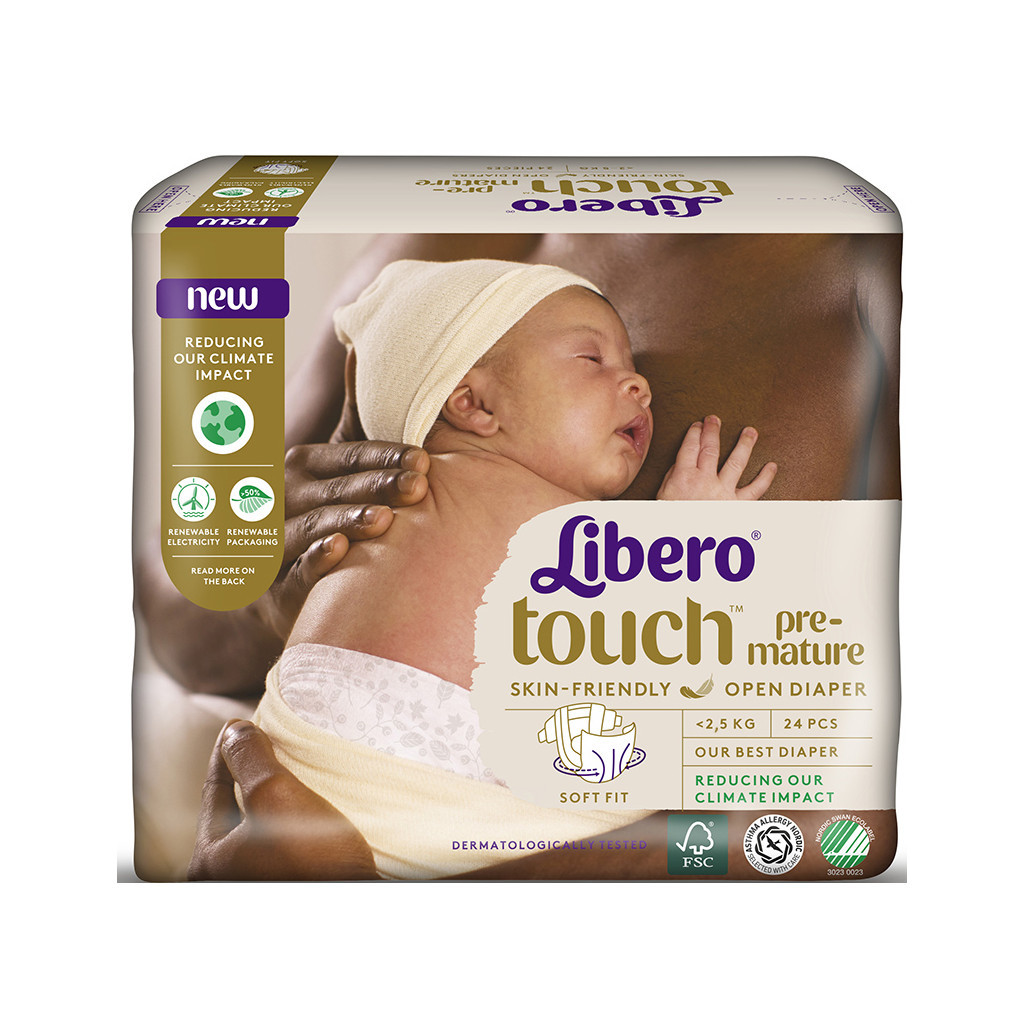 Підгузки Libero Touch Prema от 0 до 2.5 кг 24 шт (7322541069999) - зображення 2