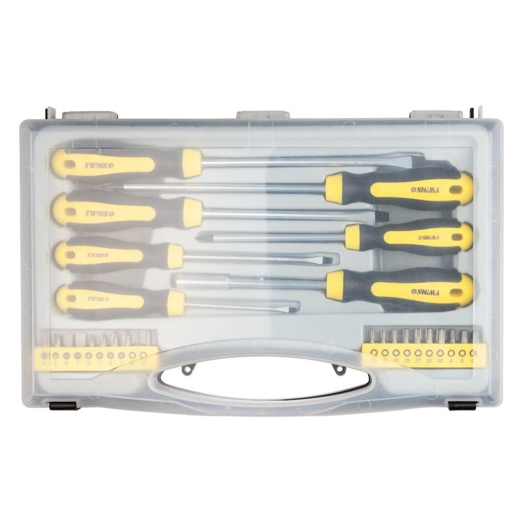 Набір викруток Sigma з бітами 27шт CrV (кейс) (4001061) - зображення 6