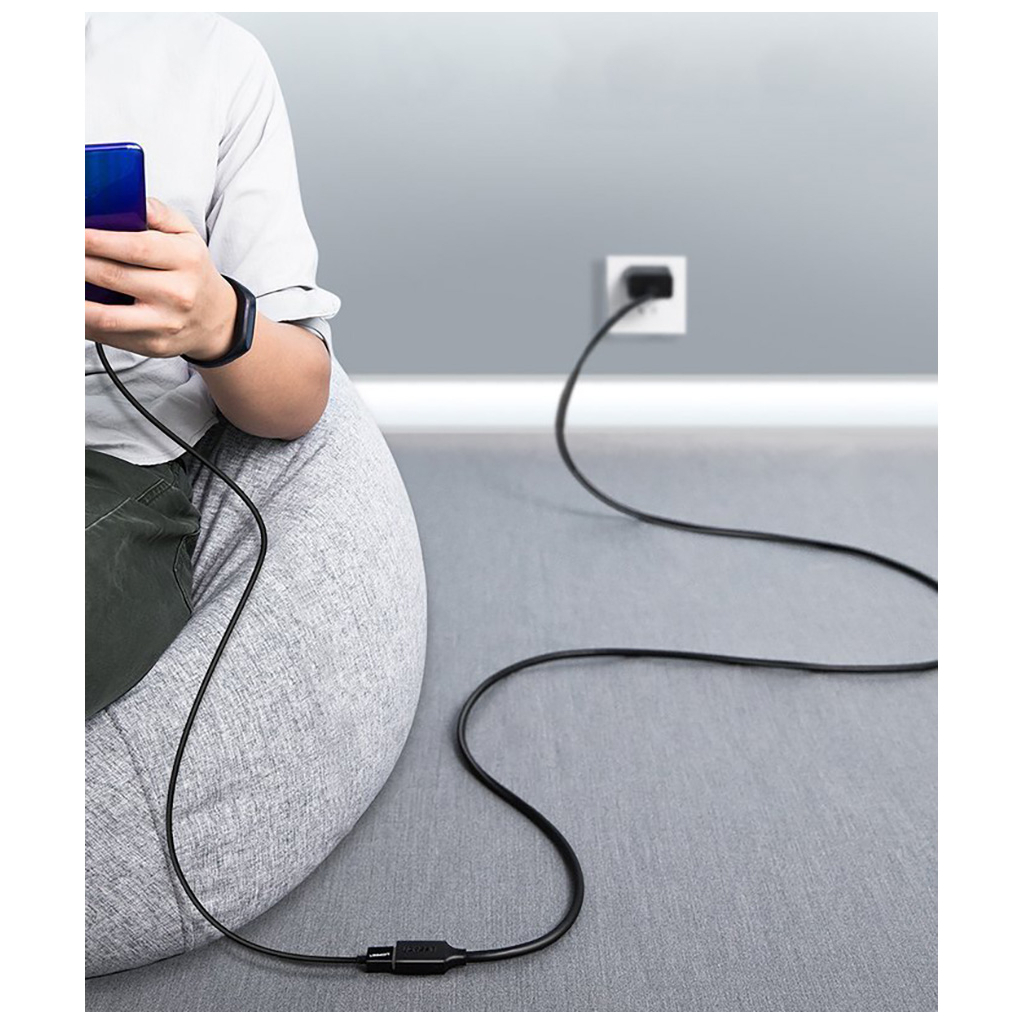 Дата кабель USB 3.0 AM/AF 0.5m US129 black Ugreen (30125) - зображення 6