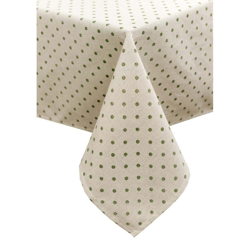 Скатертина Прованс Горох зелений Господиня 120х136 см (4823093451049) - зображення 1