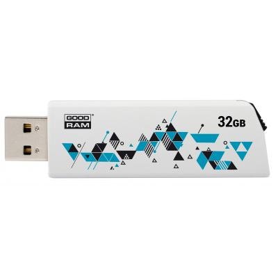 USB флеш накопичувач Goodram 32GB Cl!ck White USB 2.0 (UCL2-0320W0R11) - изображение 2