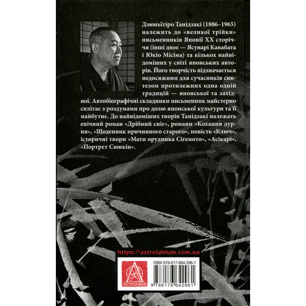 Книга Чорне біле - Дзюньтiро Танідзакi Астролябія (9786176642961) - зображення 2