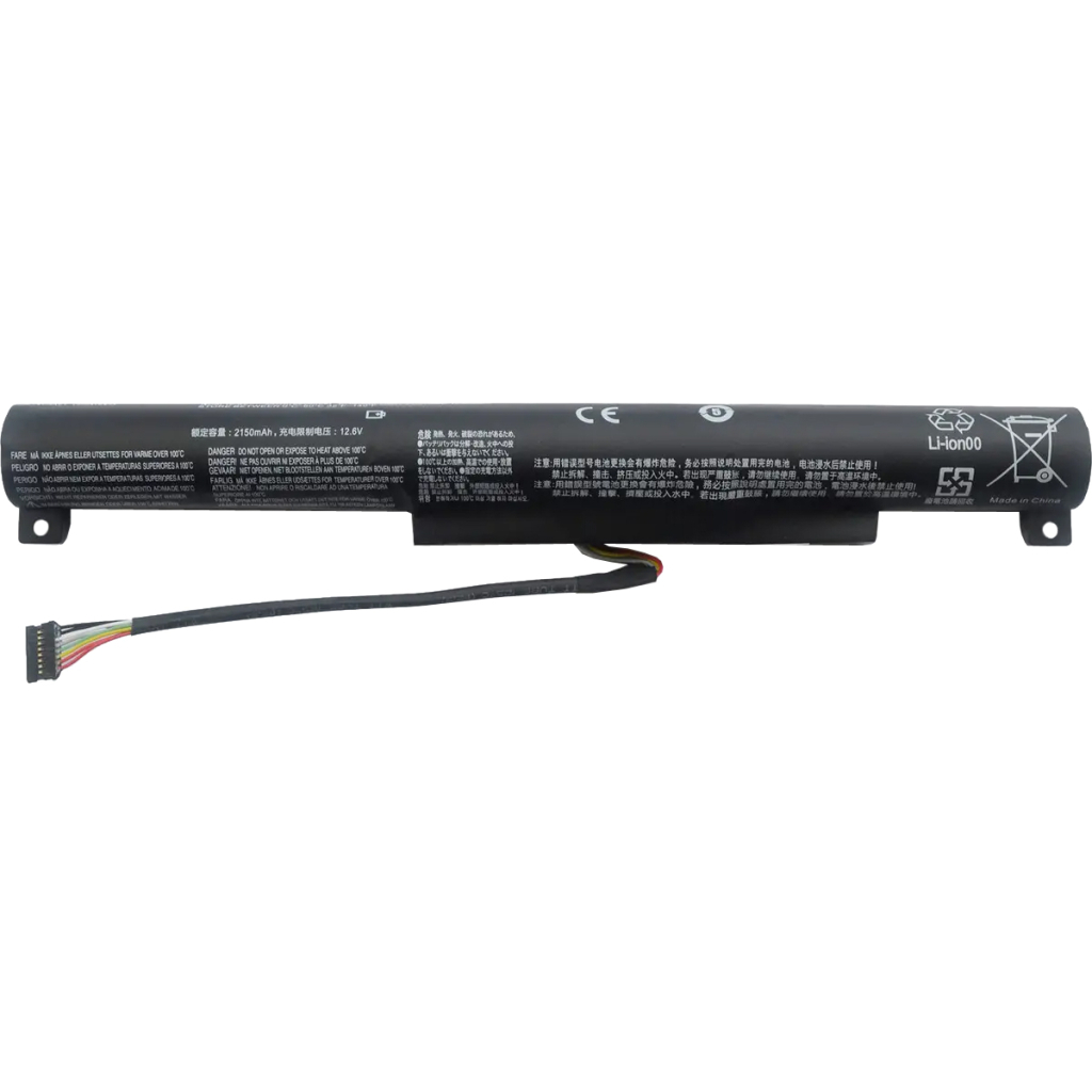 Акумулятор до ноутбука Lenovo IdeaPad 100-15IBYL14C3A01, 2200mAh (24Wh), 3cell, 10.8V, Li-ion, black AlSoft (A47781) - зображення 1