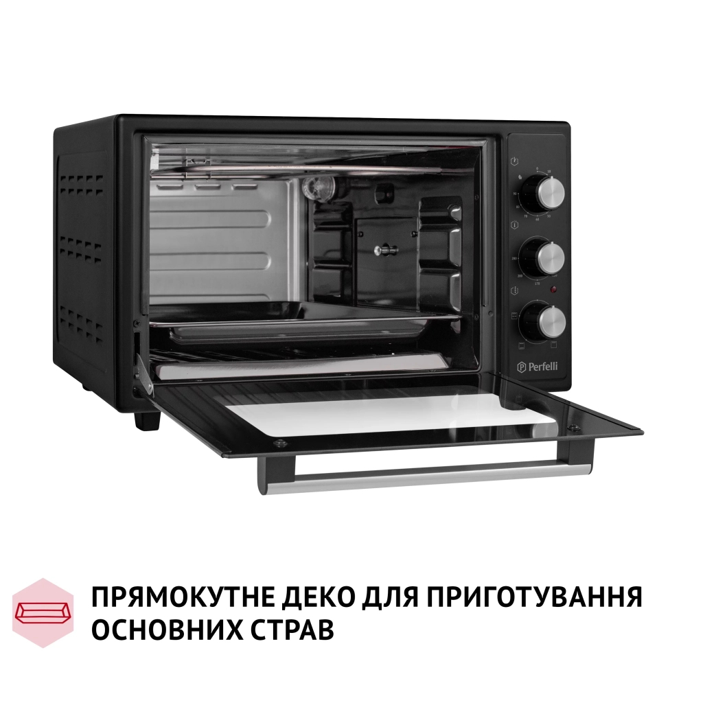 Електропіч Perfelli MIRAGE 37 BLACK - зображення 8