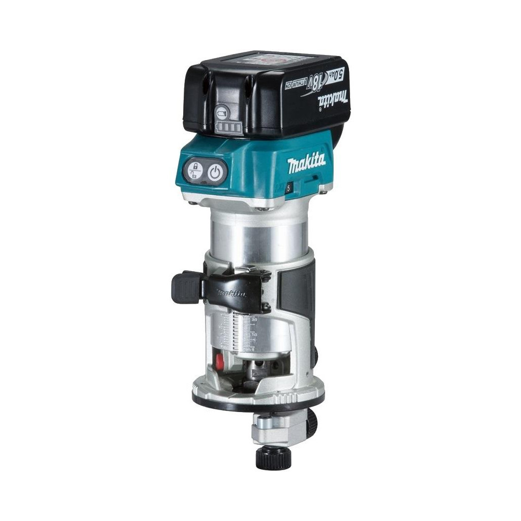 Фрезер Makita LXT, 5Аг х 2 шт, DC18RС, Makpac, 6-8 мм (DRT50RTJX2) - изображение 1