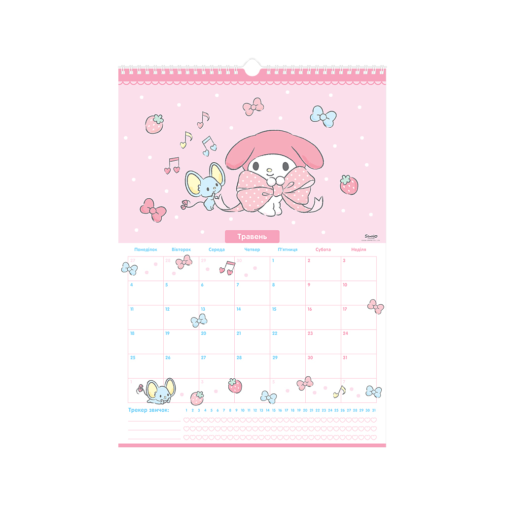 Календар Kite планер настінний Hello Kitty 2026 рік (HK26-440) - зображення 6
