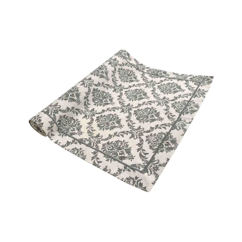 Доріжка на стіл Прованс Avantime Версаль Сірий 40х140 см (17309) - зображення 1