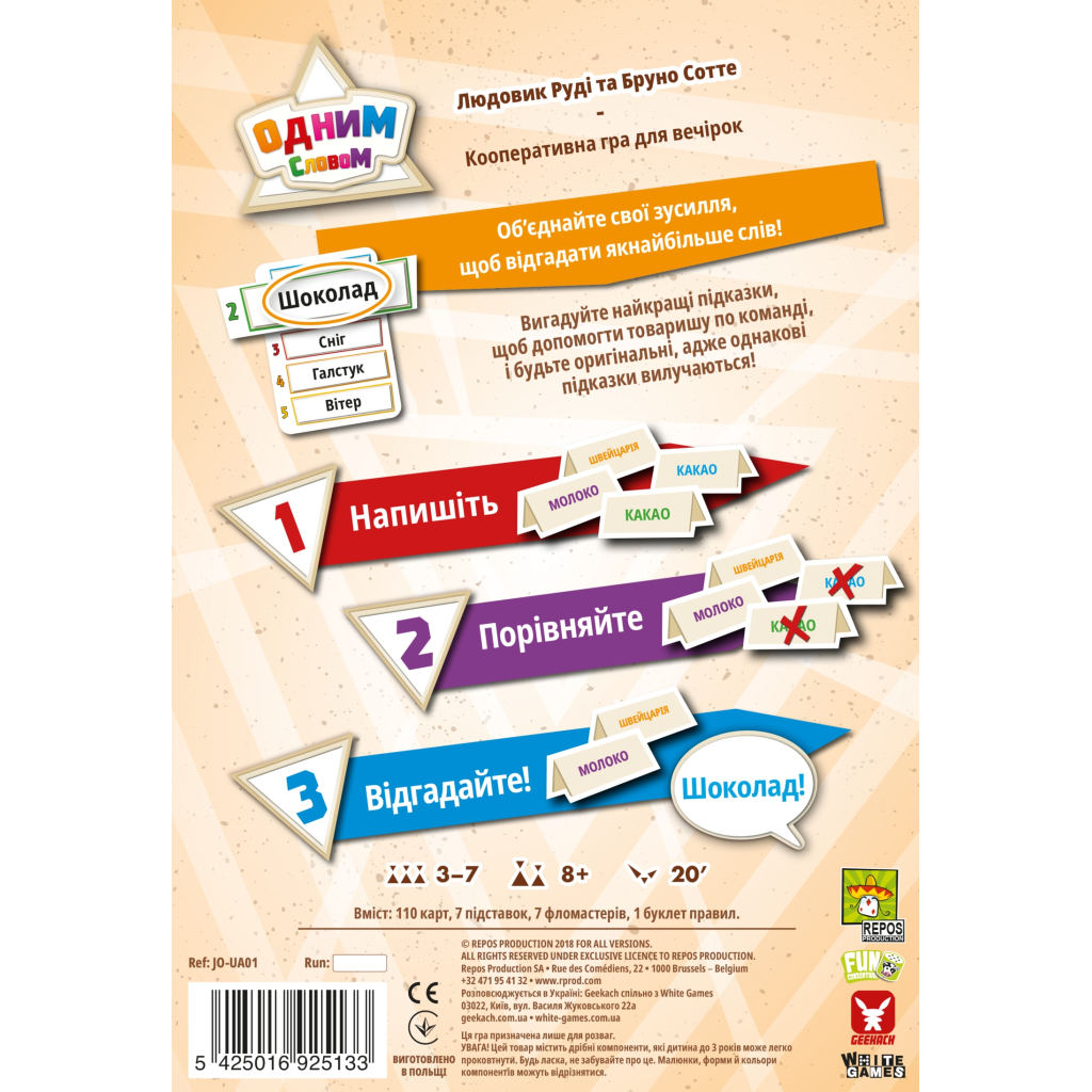 Настільна гра Geekach Games Одним словом (Just One, Натяк зрозумів) (GKCH007) - зображення 3
