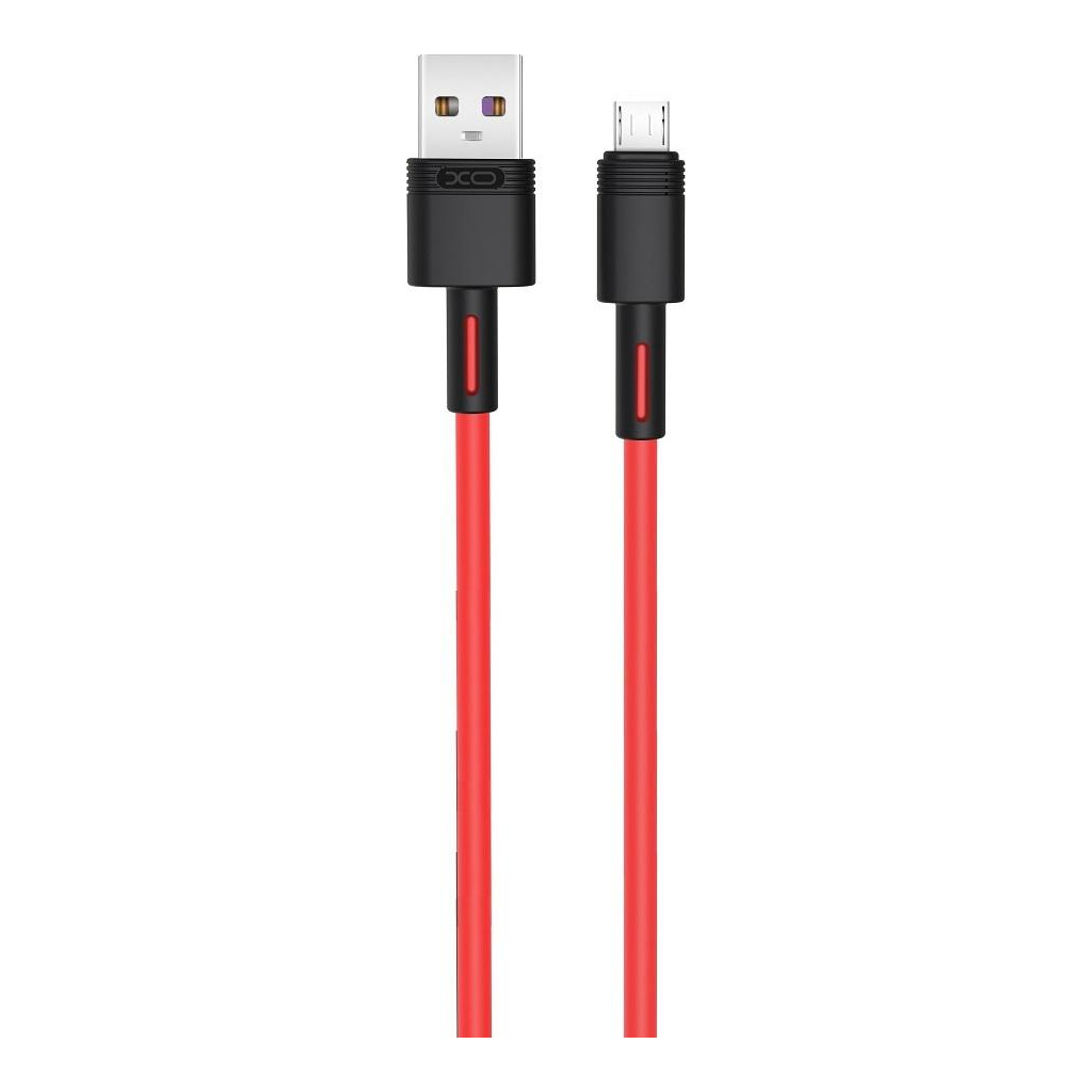 Дата кабель USB 2.0 AM to Micro 5P 1.0m 5A red XO (NB166-M-1-RD) - зображення 1