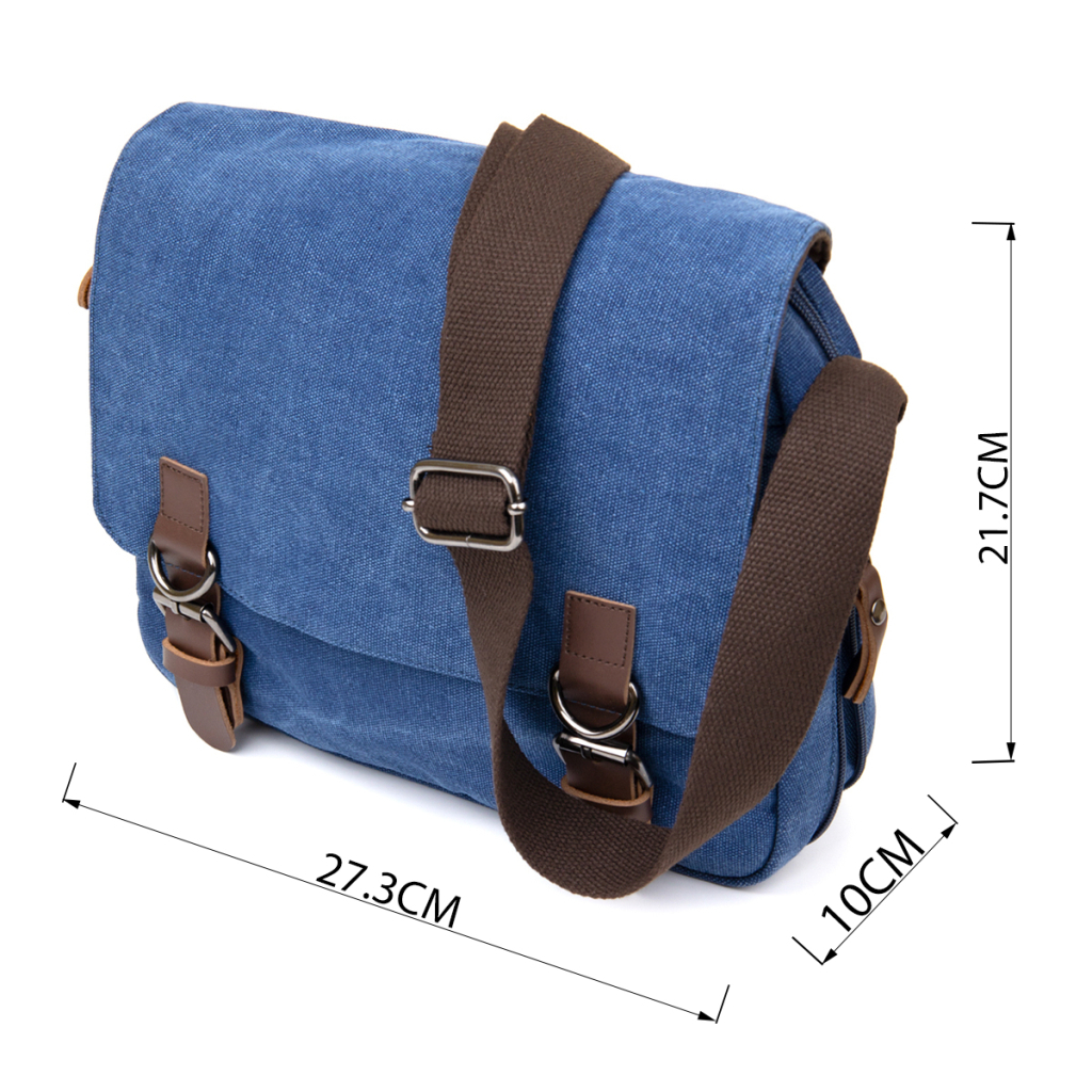 Сумка Vintage Текстильна Синя (20606) - зображення 4