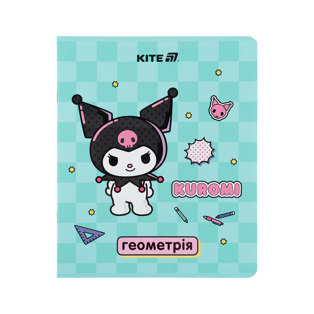 Зошит Kite предметний Kuromi 48 аркуші, клітинка, геометрія (HK25-240-1) - зображення 1