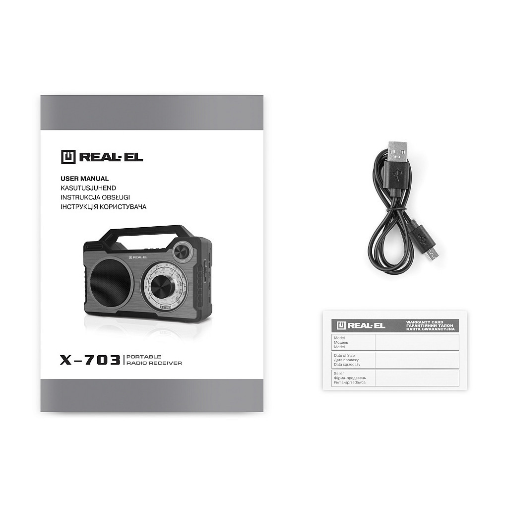 Портативний радіоприймач REAL-EL X-703 - зображення 9